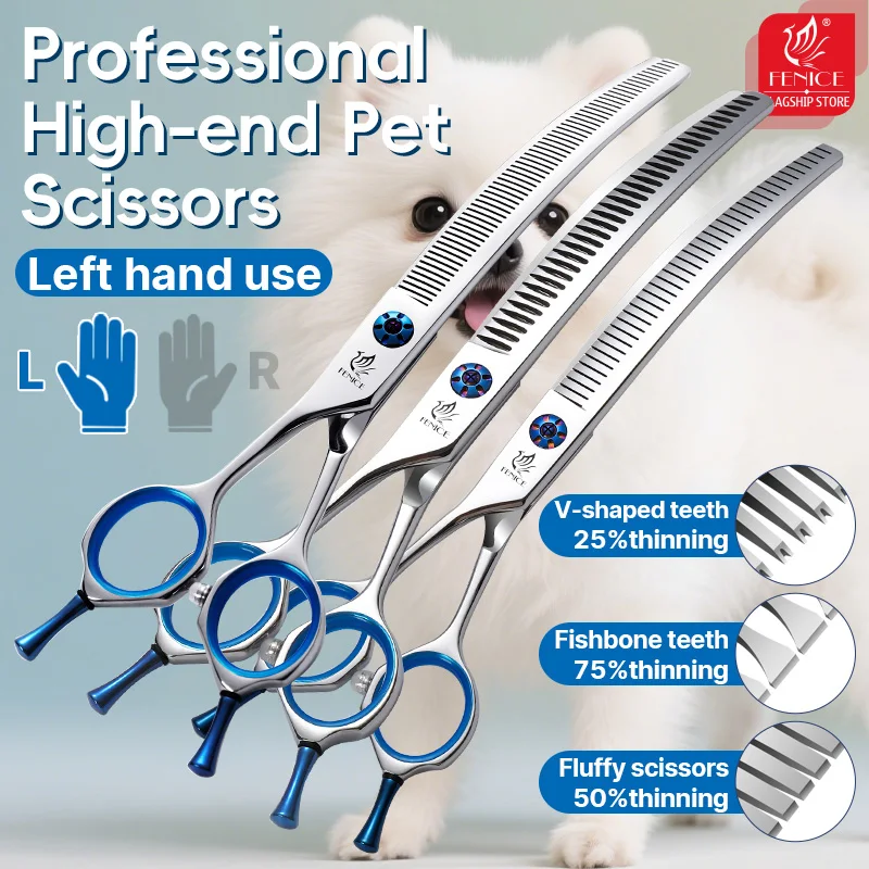 Grooming Scissors - Fenice JP440C Professional 7/7.5/8 inch Left-handed