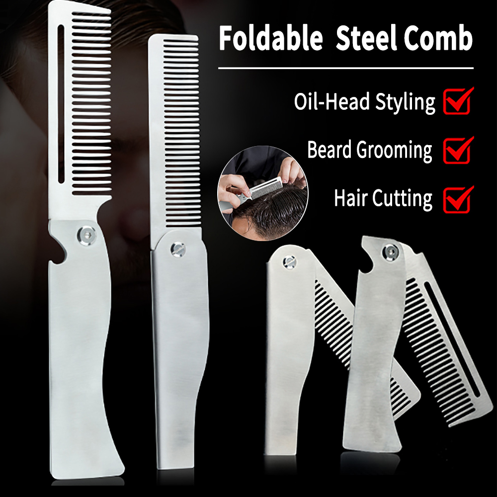 Beard Oil - New Type 1/2PCS Portable Steel Combs