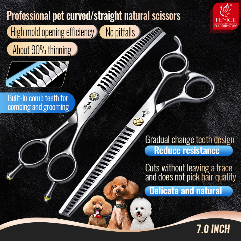 Grooming Scissors - Fenice 7 inch VG10 Professional Pet