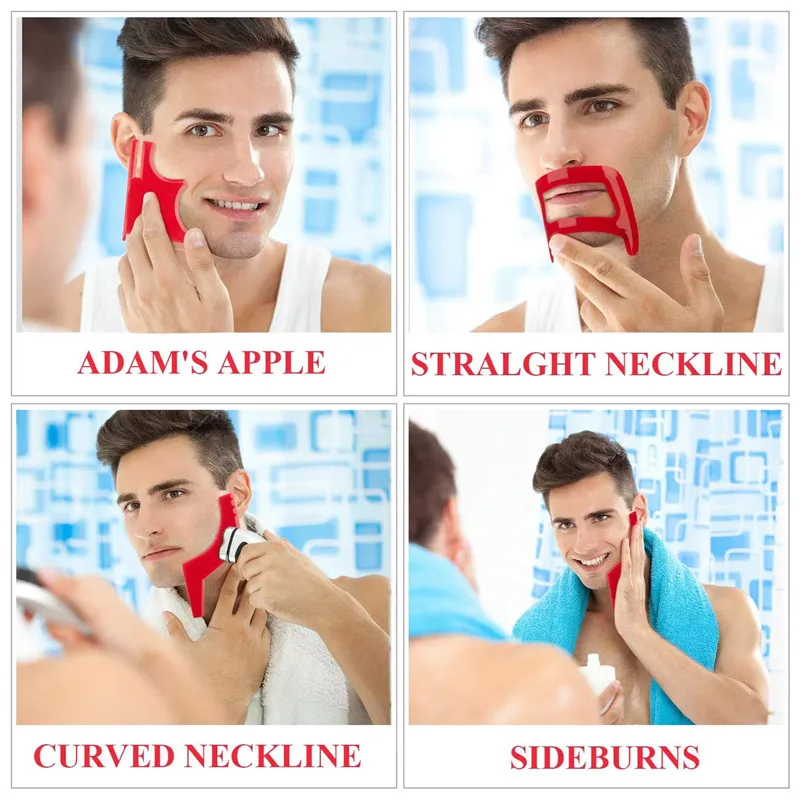 2/4Pcs Men's Beard Combs Hair  - Beard Trimmer 评论和价格
