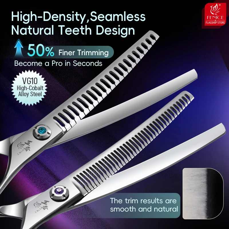 Fenice King Series 7 Inch VG10 - Grooming Scissors 评论和价格