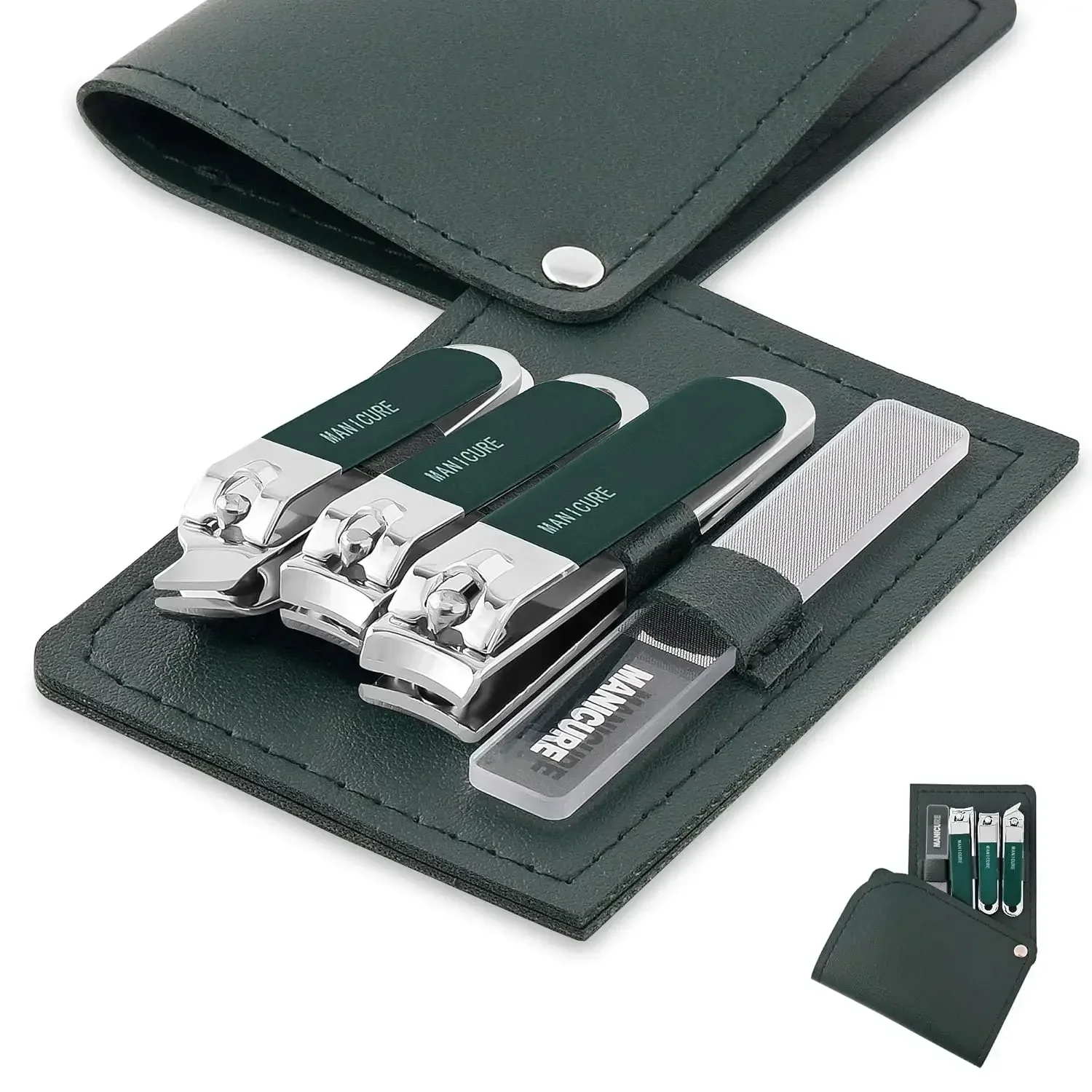 4 Pcs Men/Women Nail Clippers  - Mens Grooming Travel Kit 评论和价格