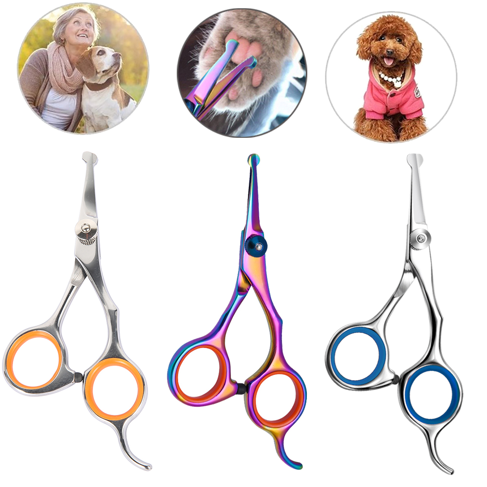 Safety Round Head Stainless St - Grooming Scissors 评论和价格