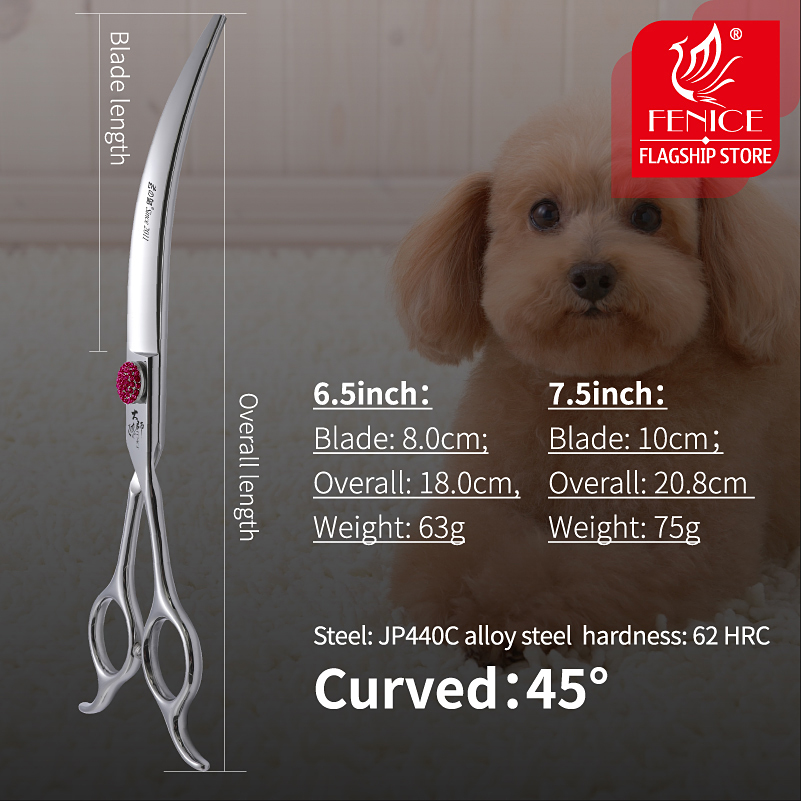 Fenice Pink Diamond Screw Pet  - Grooming Scissors 评论和价格