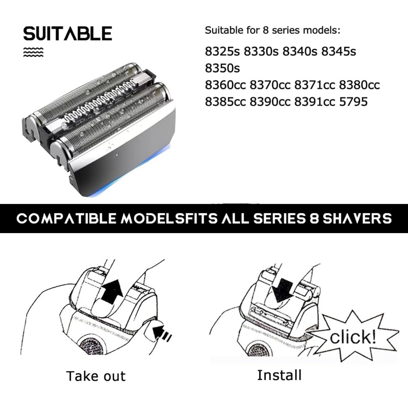 83M Shaver Razor Replacement H - Electric Razor 评论和价格