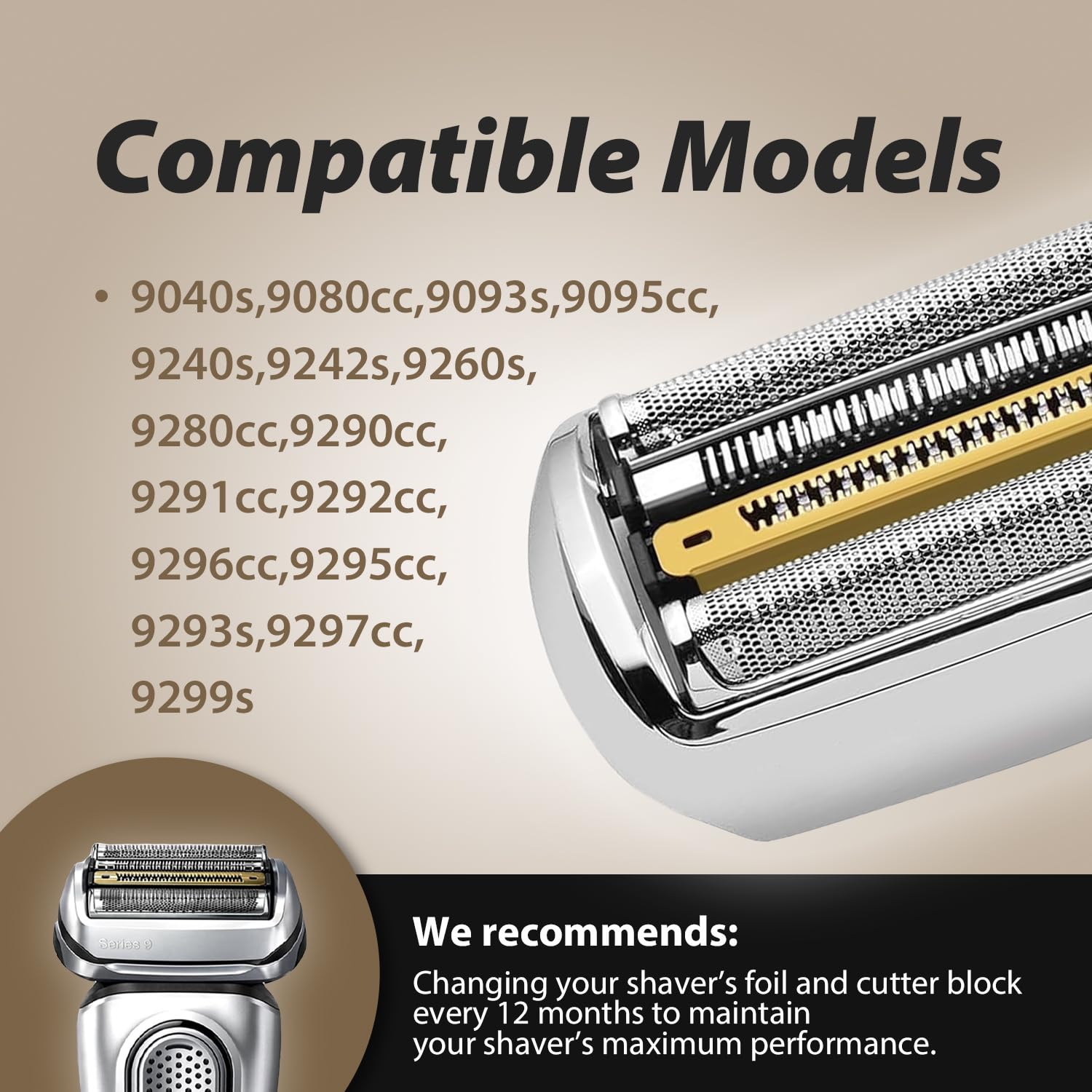 New 92S Replacement Foil Head  - Electric Shaver Rotary 评论和价格