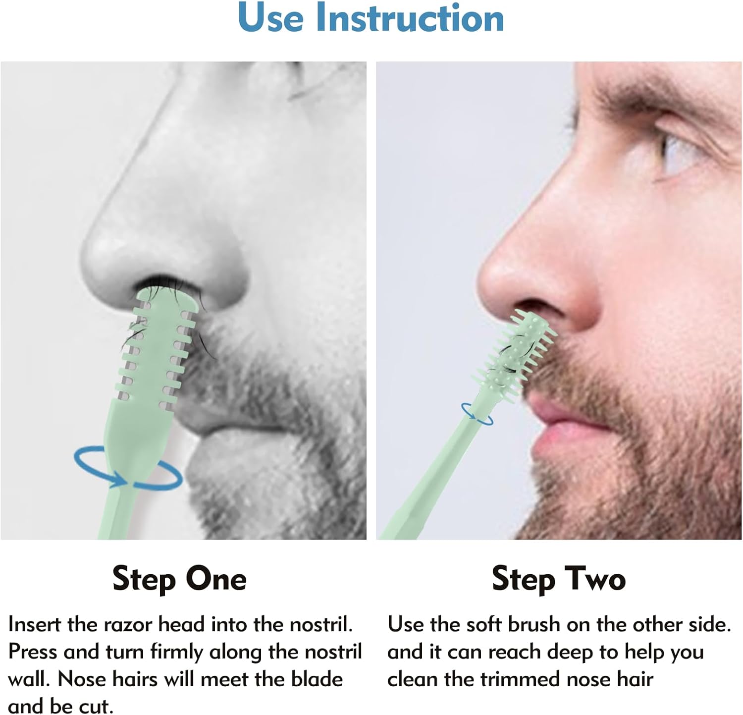 5/20/50Pcs 2-in-1 Nasal Cutter - Nose Trimmer 评论和价格