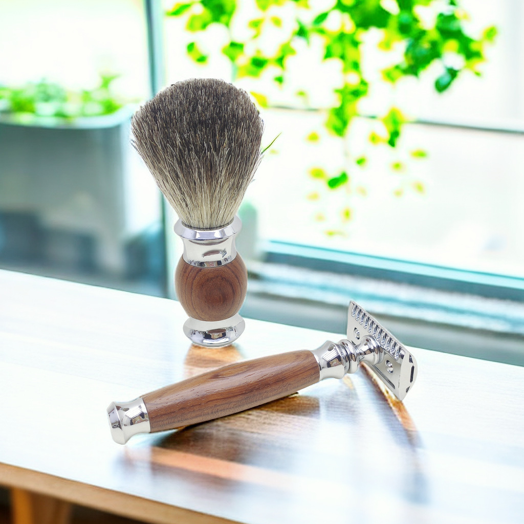 Safflower Rosewood Handle Razo - Beard Trimmer 评论和价格