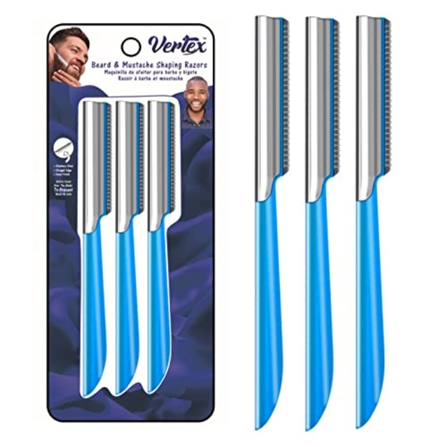 Beard Shaping Razor Tool Musta - Mens Grooming Travel Kit 评论和价格