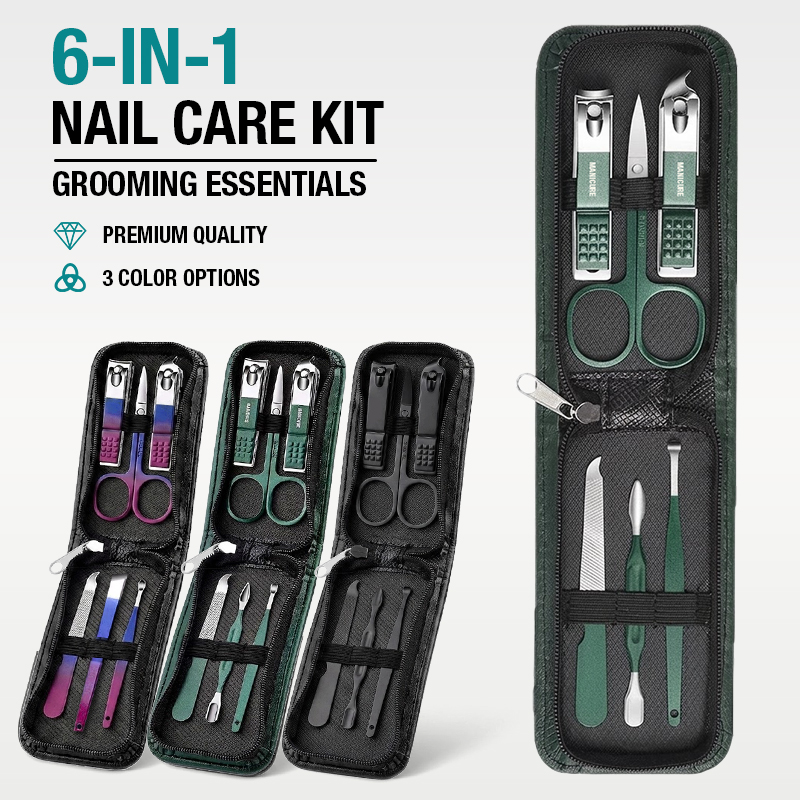 6-IN-1 Portable Nail Clipper S - Mens Grooming Travel Kit 评论和价格