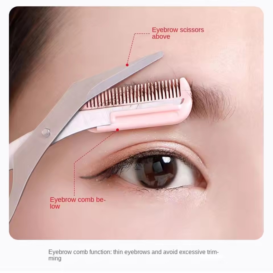 Safe Eyebrow Scissors with Com - Electric Razor 评论和价格