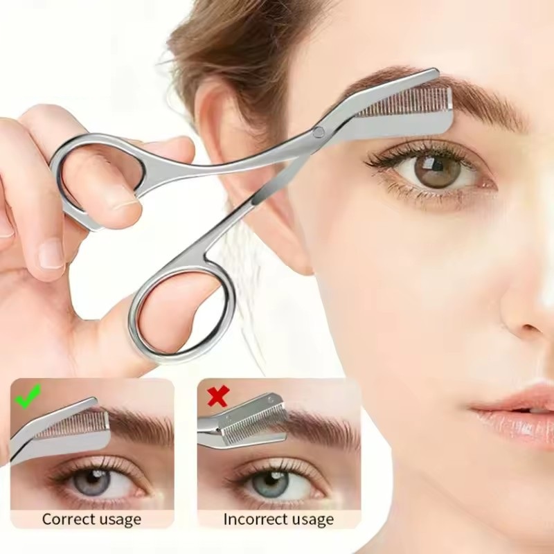Safe Eyebrow Scissors with Com - Electric Razor 评论和价格