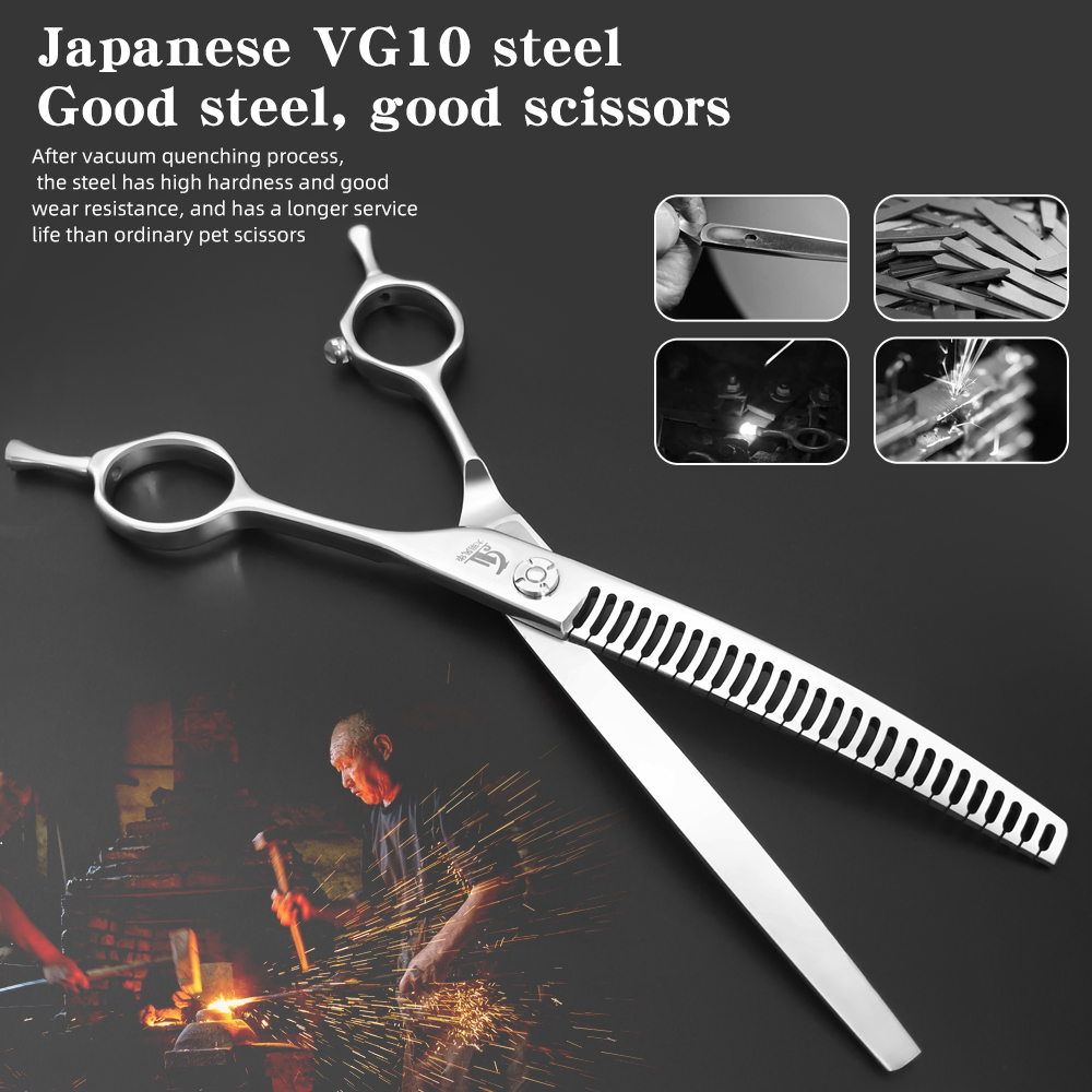 Dog Grooming Fishbone Scissors - Grooming Scissors 评论和价格