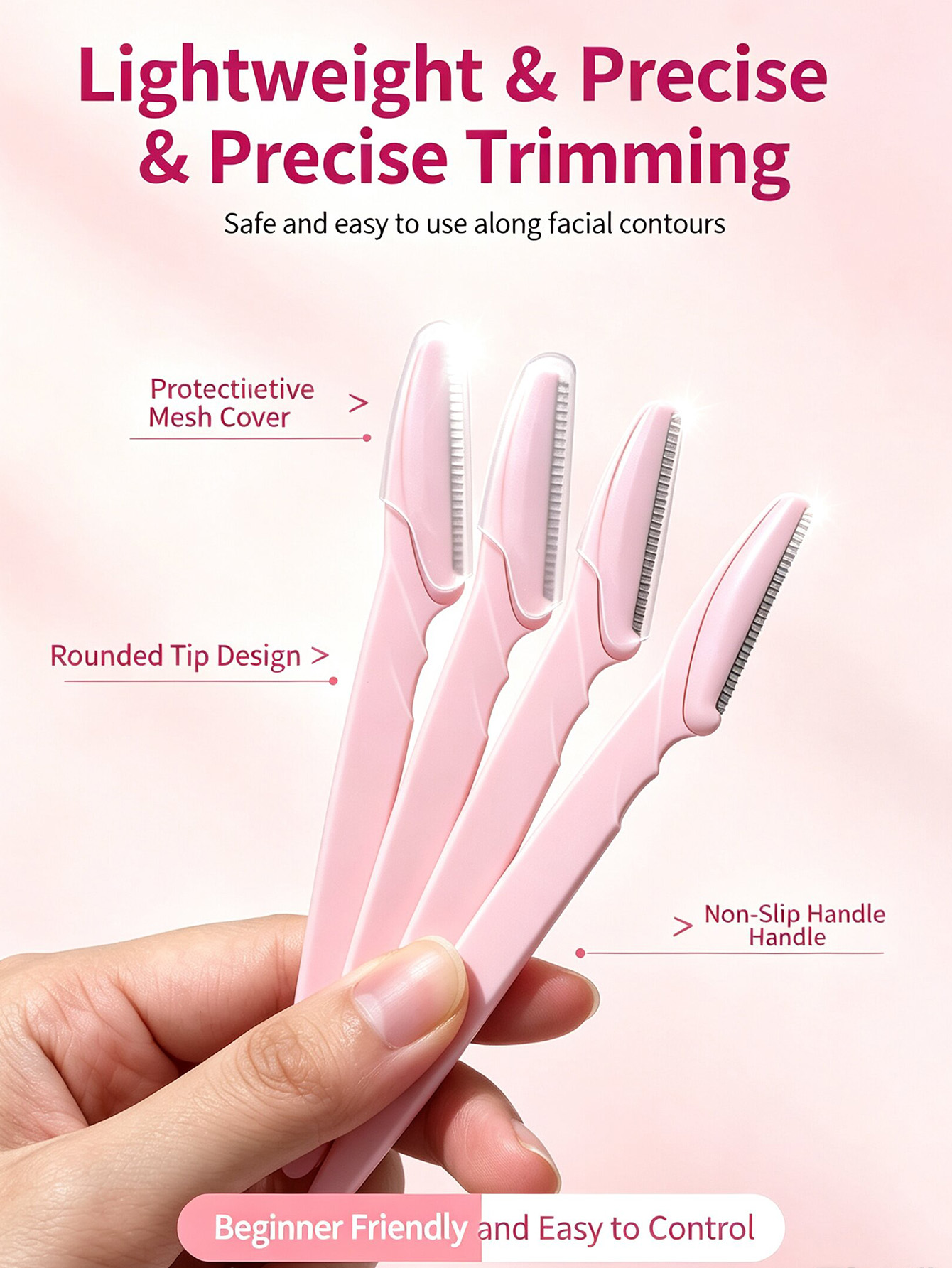Bottled Eyebrow Razor Set, wit - Body Trimmer 评论和价格