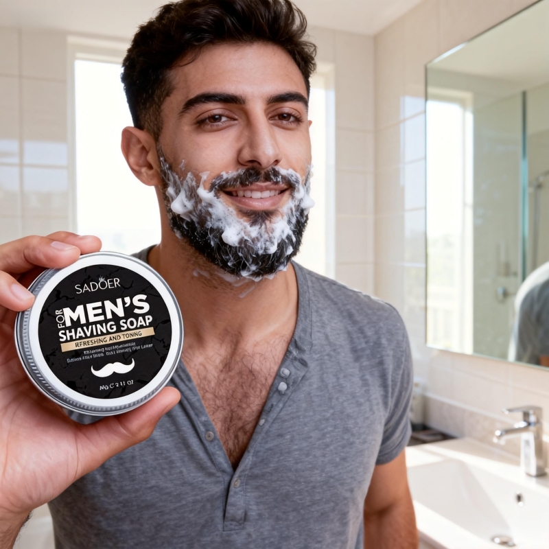 60g Men's Shaving Soap Contain - Beard Oil 评论和价格
