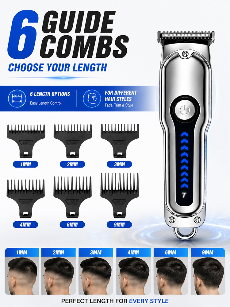 Men Hair Clipper T-Blade Cordl - Beard Trimmer 评论和价格
