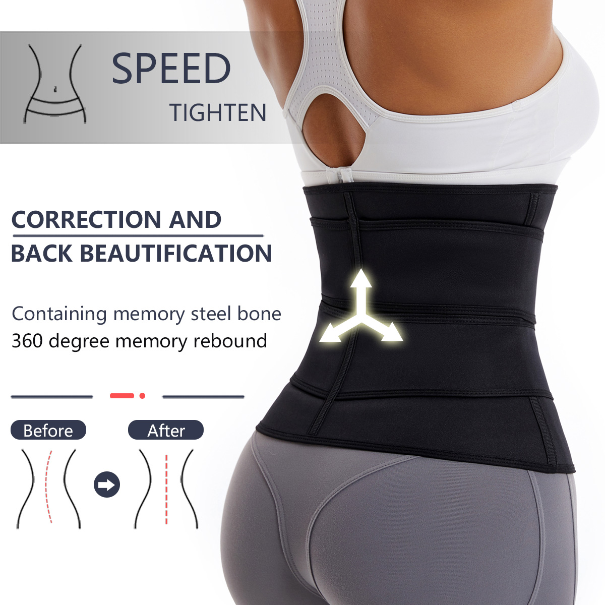 Women Waist Trainer Belt Doubl - Body Trimmer 评论和价格