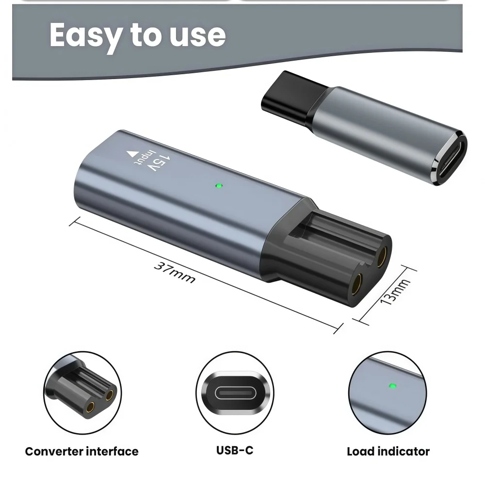 15V Type-C Shaver Adapter, Cha - Beard Trimmer 评论和价格