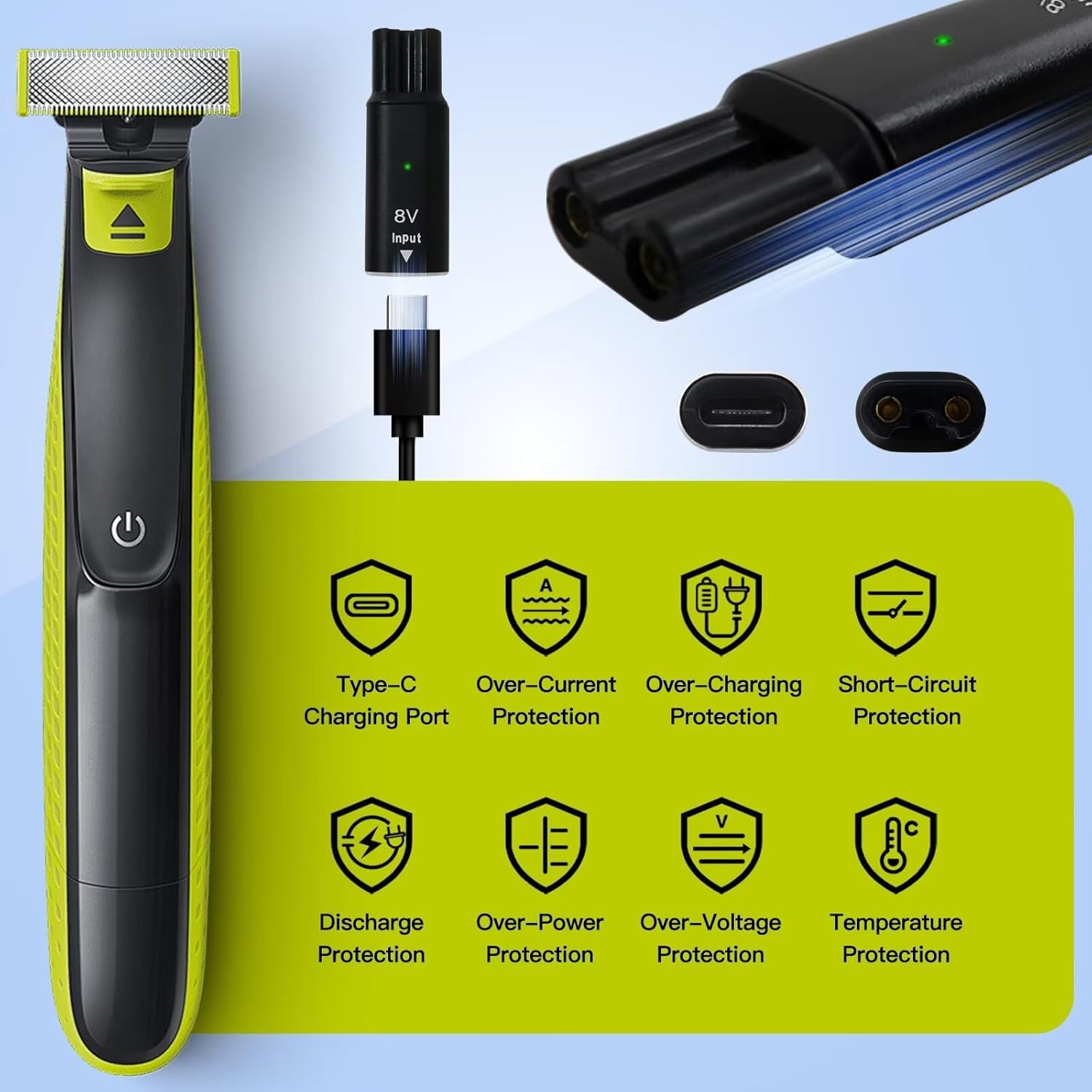 8V HQ850 Type-C Shaver Charger - Electric Shaver Rotary 评论和价格