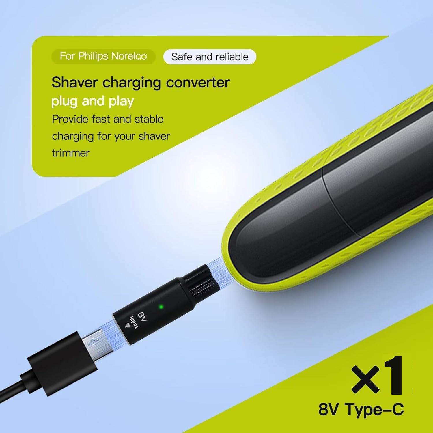 8V HQ850 Type-C Shaver Charger - Electric Shaver Rotary 评论和价格
