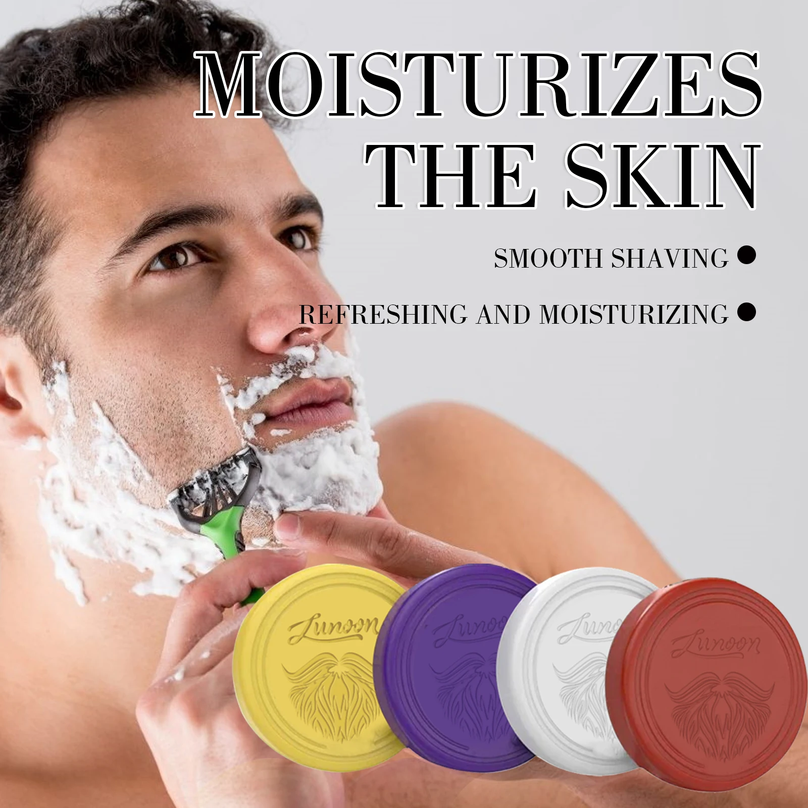 4/1pcs Mens Beard Shaving Soap - Shaving Cream 评论和价格