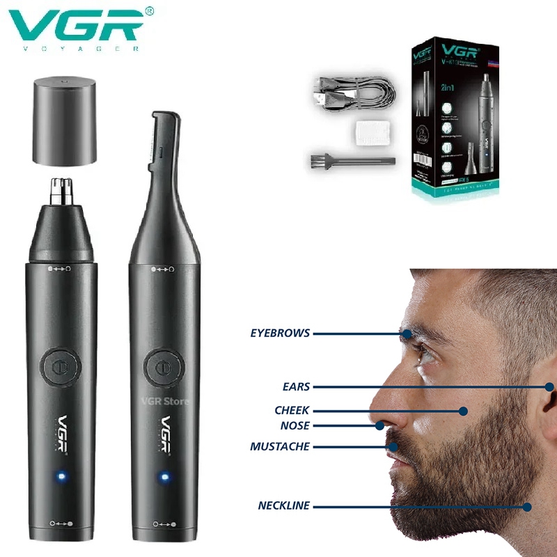 VGR Washable Nose Hair Trimmer - Nose Trimmer 评论和价格