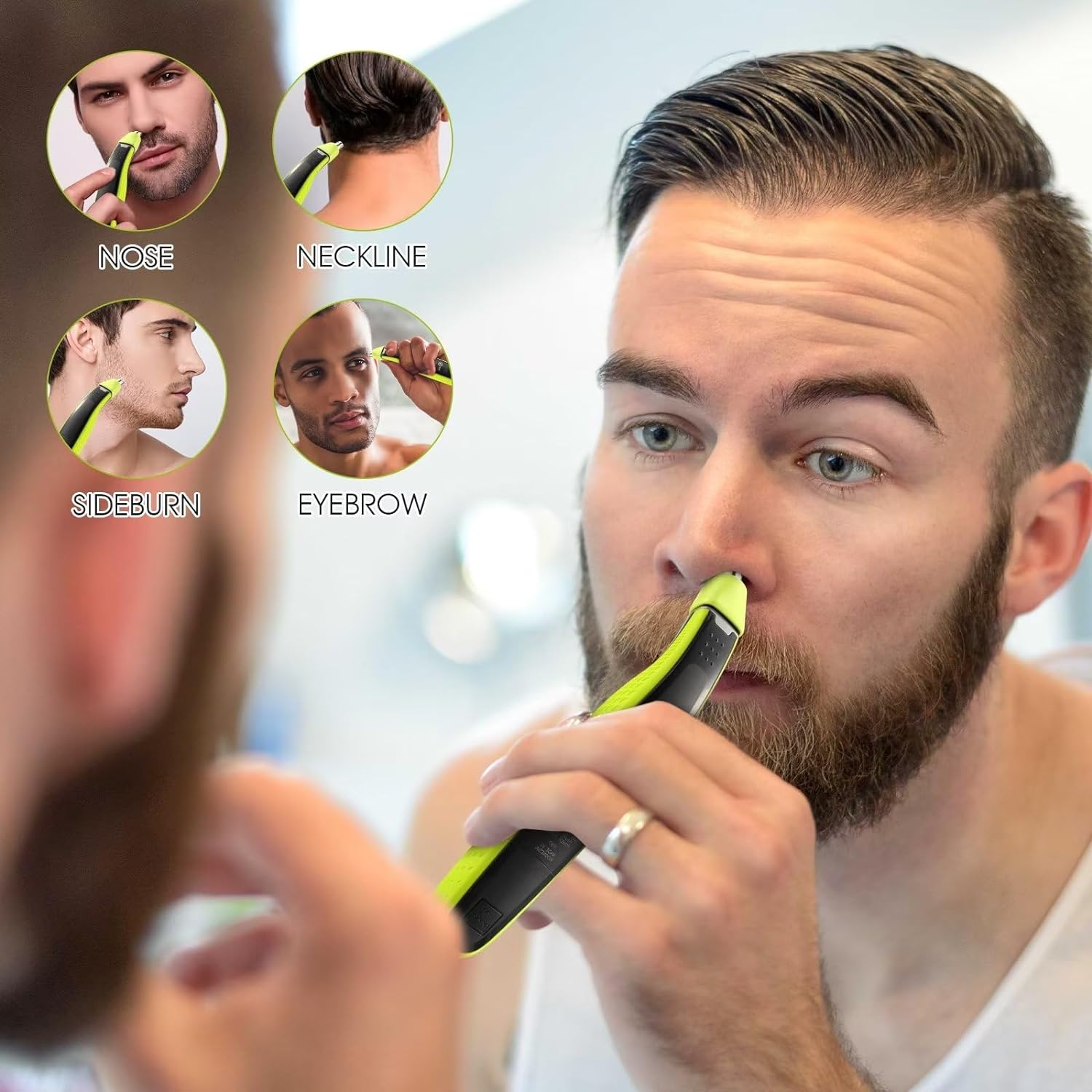 YUKU Nose Hair Trimmer Replace - Electric Shaver Rotary 评论和价格