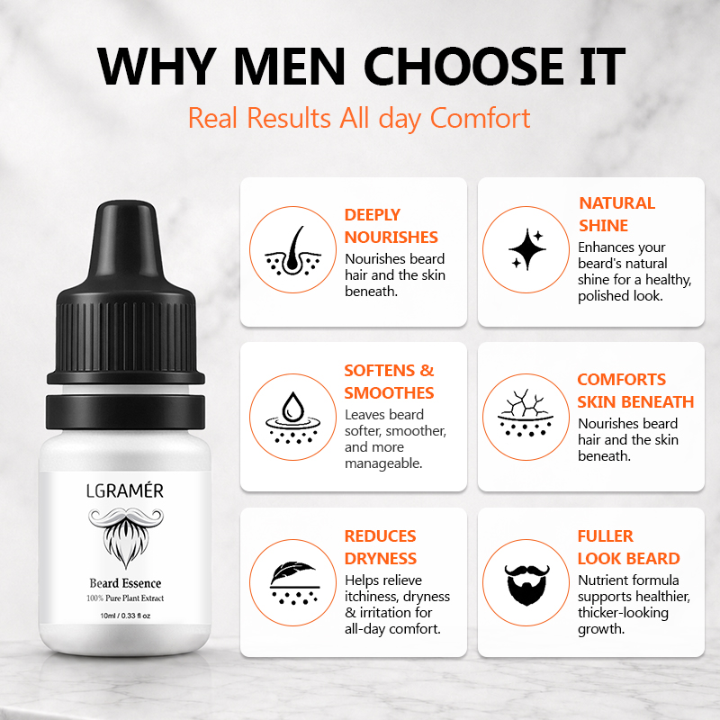 Men's Beard Growth Serum Nouri - Beard Oil 评论和价格