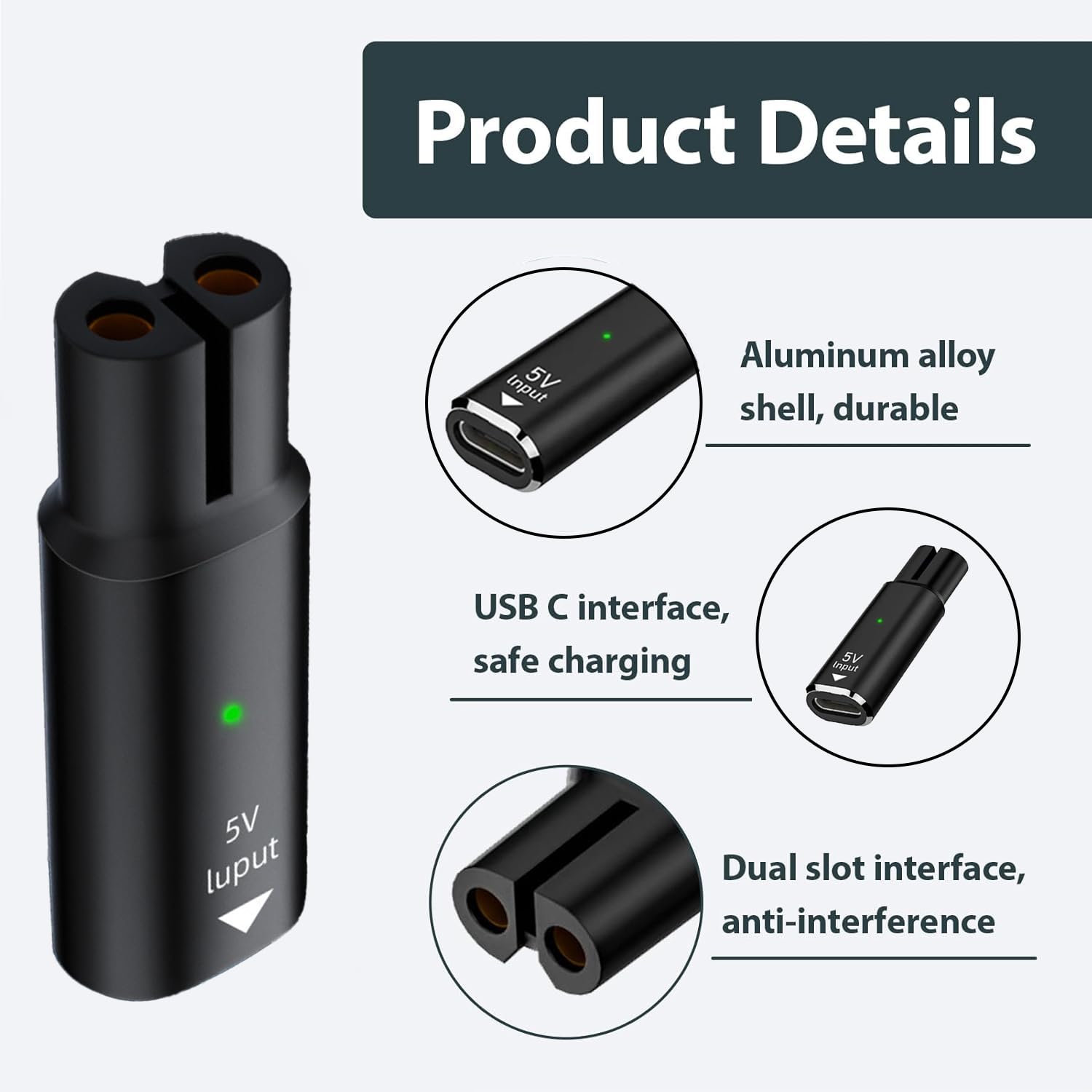 5V 15V USB Type C Charging Ada - Electric Shaver Rotary 评论和价格