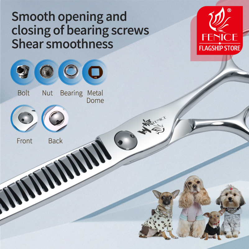 Fenice 7 Inch 3D Gradient Trac - Grooming Scissors 评论和价格
