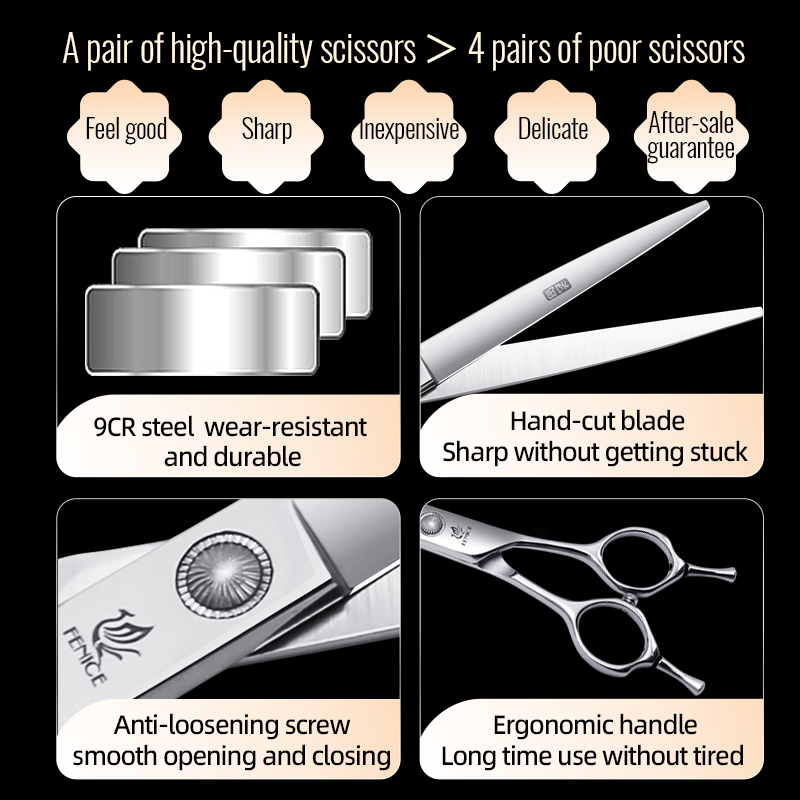 Fenice 6//6.5/7/7.5 Inch Profe - Grooming Scissors 评论和价格